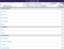 Tablet Screenshot of adamsandbrowninsurance.com